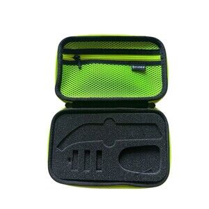 Hard Case for Philips Norelco OneBlade Pro 360 Electric Shaver Black & Green